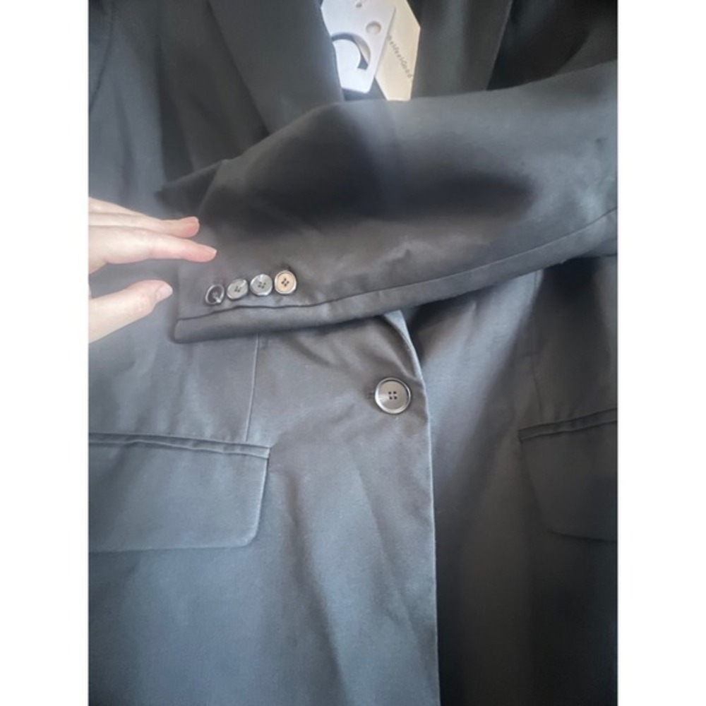 Commense Black‎ Blazer Oversized Boyfriend Style Career Jacket Size S - Picture 4 of 4